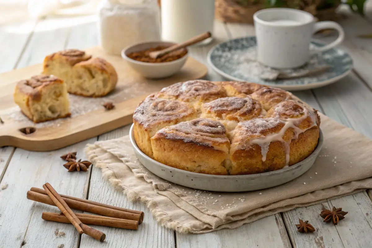 Glazed Cinnamon Focaccia Recipe