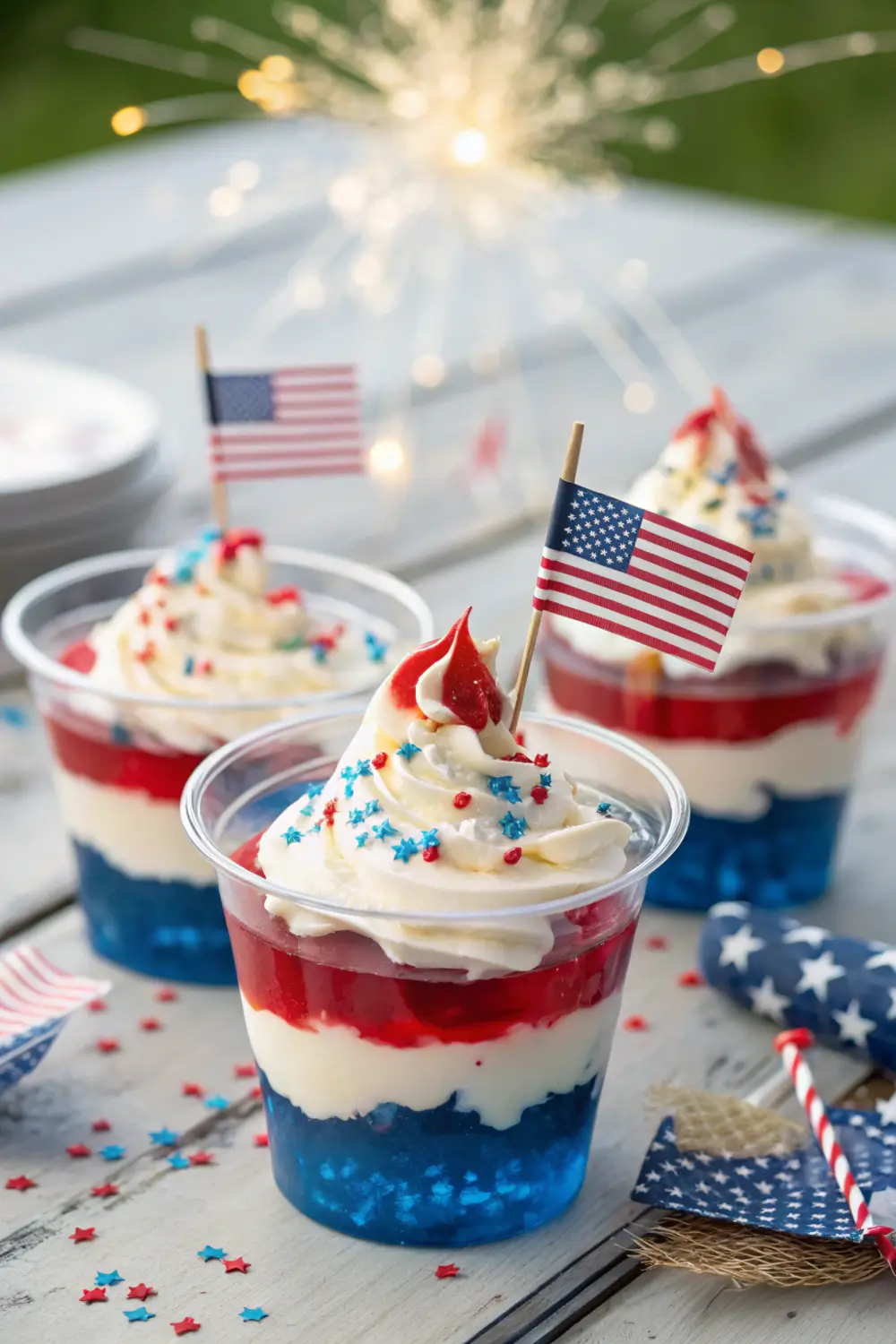 Firecracker Jello Cups – Easy 4th of July Treat
