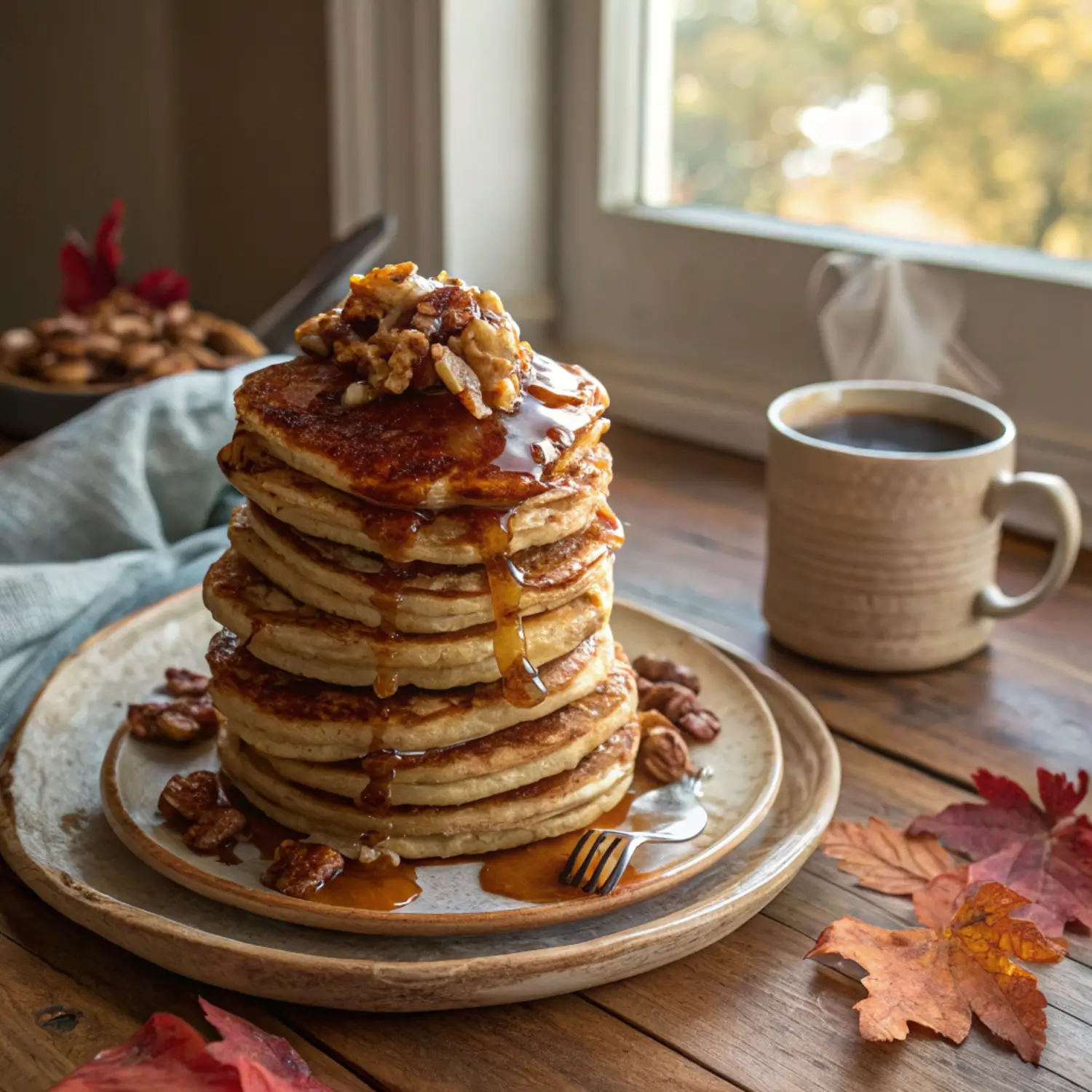 Apple Butter Pancakes (Fall Brunch Win!) 🥞🍏