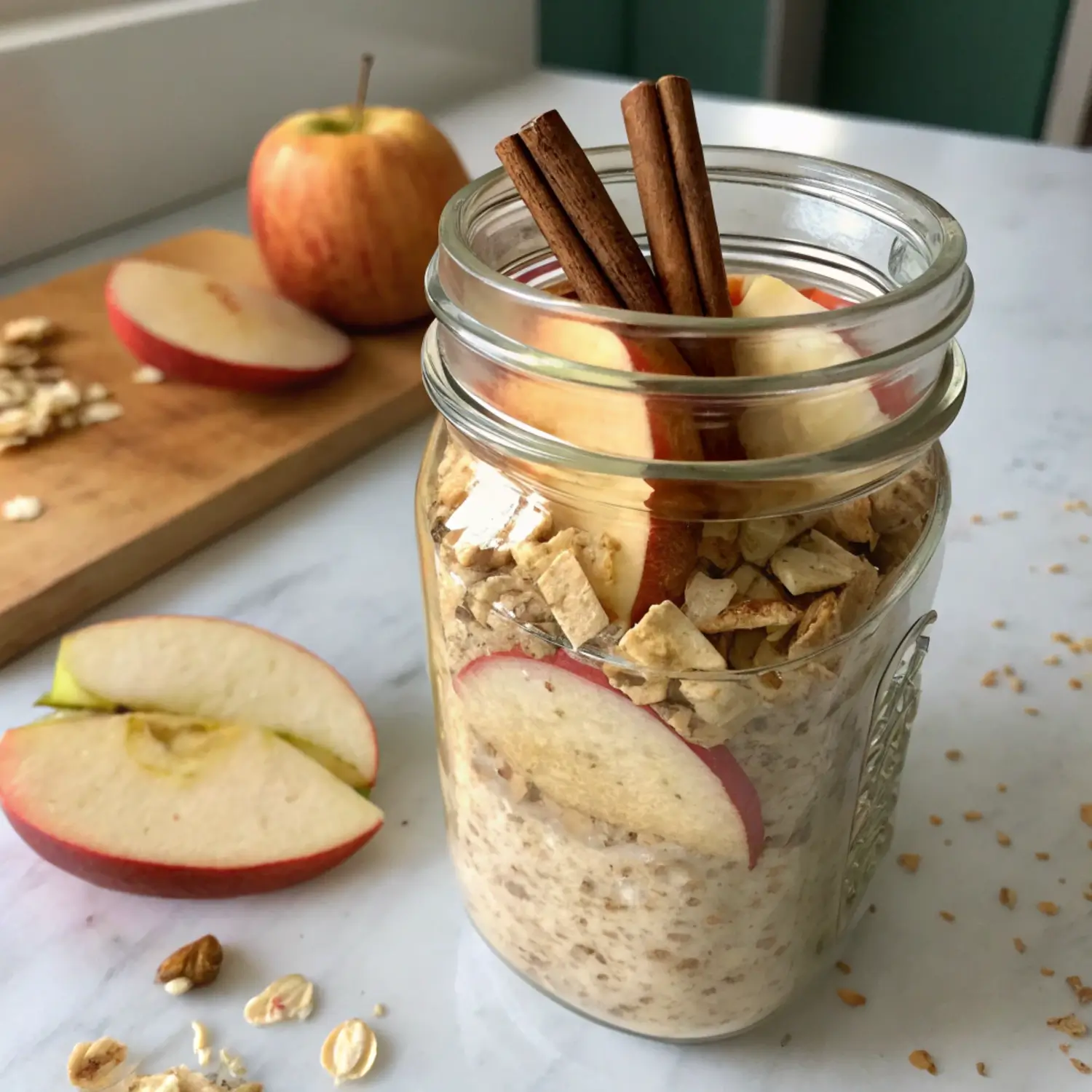 Apple Pie Overnight Oats 🍎🌙: The Cozy, Make-Ahead Breakfast You’ll Crave