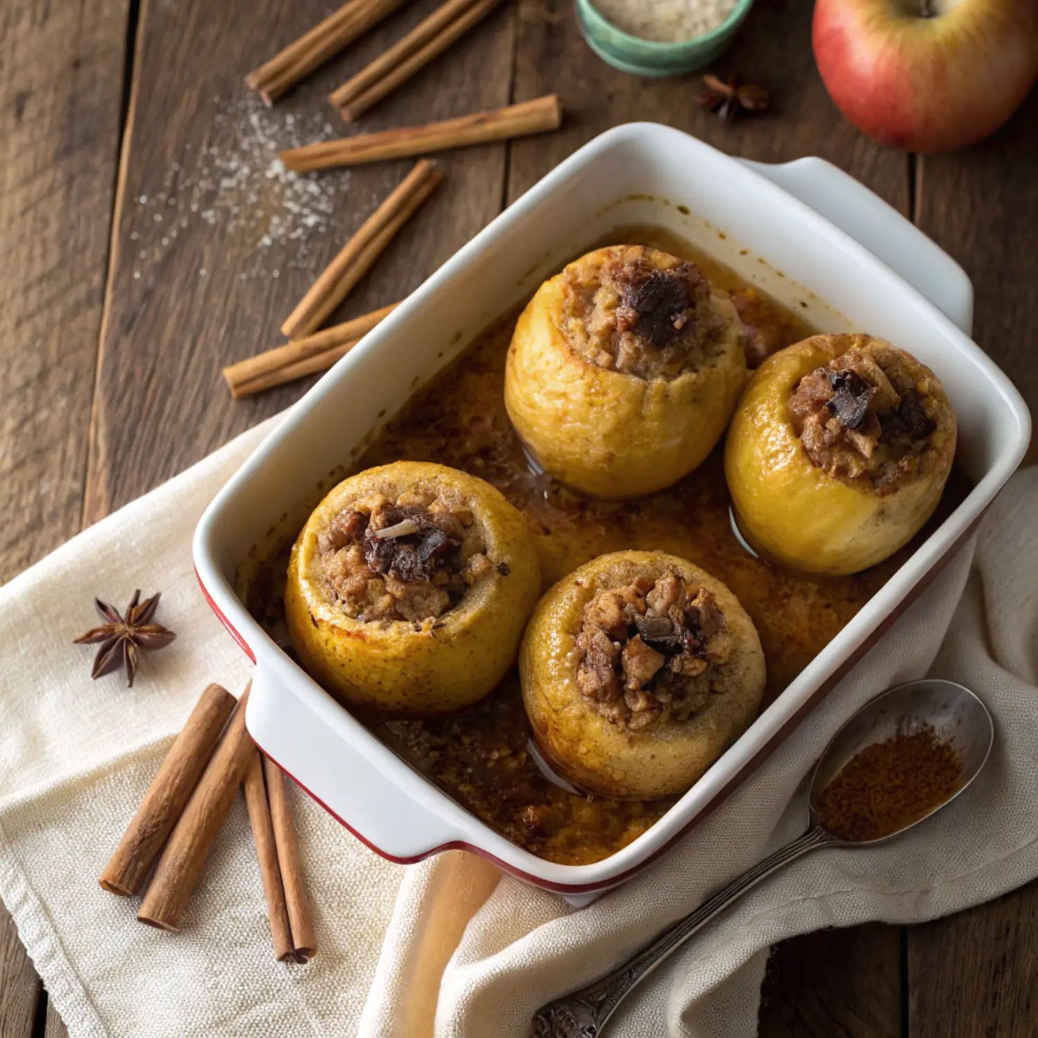 🍎 Stuffed Baked Apples (Easy Oven Dessert)